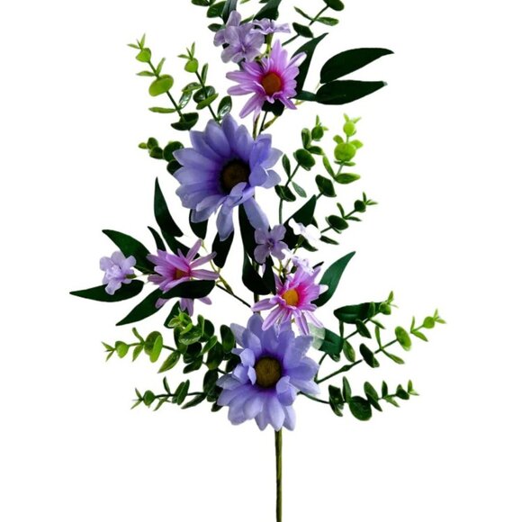 28" Gerber Daisy Spray- Purple - Picture 3 of 3